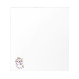 かわいい小さなユニコーン ノートパッド