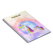 かわいい小さなユニコーン ノートブック (右側)