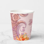 かわいい小さなライオン 紙コップ (正面)