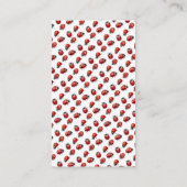 かわいい小さなラディバグ赤ちゃんシャワーベビー エンクロージャーカード (裏面)