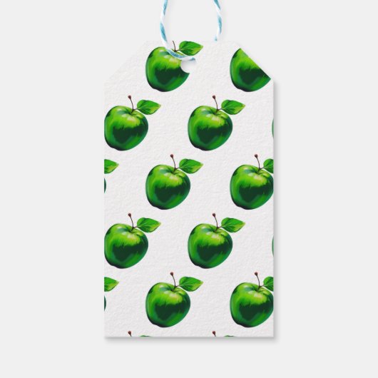 かわいい小さなリンゴの甘い生活招待状 ギフトタグ (裏面)