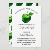 かわいい小さなリンゴの甘い生活招待状 シーズンカード (正面/裏面)