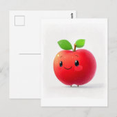 かわいい小さなリンゴ ポストカード (正面/裏面)