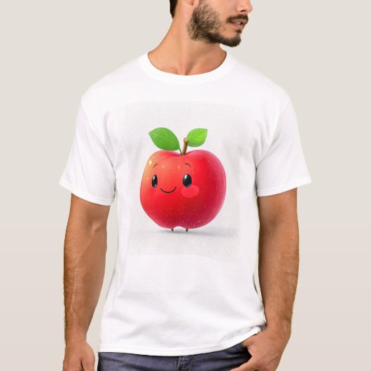 かわいい小さなリンゴ Tシャツ (正面)