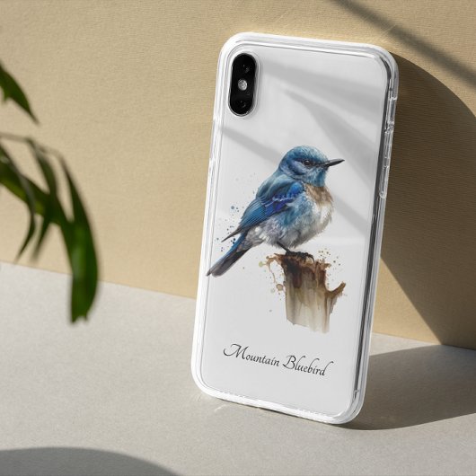 かわいい小さなルリツグミのカスタムデザイン Case-Mate iPhoneケース