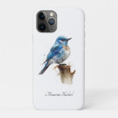 かわいい小さなルリツグミのカスタムデザイン Case-Mate iPhoneケース (裏)