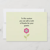 かわいい小さなレディバグズベビーシャワーサンキューカード サンキューカード (裏面)