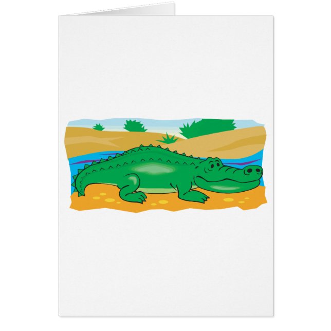 かわいい小さなワニ (正面)