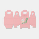 かわいい小さな亀ピンクの赤ちゃんシャワー フェイバーボックス (折り畳みなし)