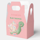 かわいい小さな亀ピンクの赤ちゃんシャワー フェイバーボックス (オープン)