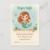 かわいい小さな人魚 エンクロージャーカード (正面)