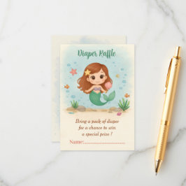 かわいい小さな人魚 エンクロージャーカード