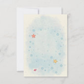 かわいい小さな人魚 サンキューカード (裏面)