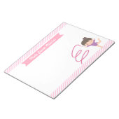 かわいい小さな体操少女とリボン体操 ノートパッド (アングル)