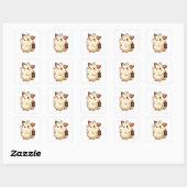 かわいい小さな冒険家キャラクターステッカーシート スクエアシール (シート)