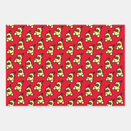 かわいい小さな列車 ラッピングペーパーシート