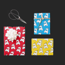 かわいい小さな列車 ラッピングペーパーシート