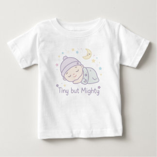 かわいい小さな勇敢な赤ちゃんボディスーツ | 眠っている赤ちゃん ベビーTシャツ