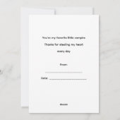 かわいい小さな吸血鬼カップルのバレンタインカード シーズンカード (裏面)