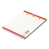 かわいい小さな天使が並んだ ノートパッド (回転)