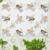 かわいい小さな天使のキッチンタオル キッチンタオル (折り畳み)