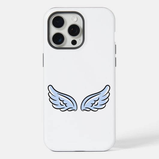 かわいい小さな天使の羽 iPhoneケース (裏面)