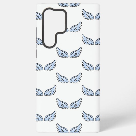 かわいい小さな天使の羽 SAMSUNG GALAXYケース (裏面)