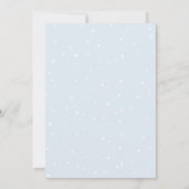 かわいい小さな天使、初めての誕生日と洗礼 招待状 (裏面)