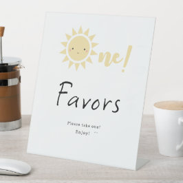 かわいい小さな太陽の光1st誕生日の好意 台座サイン