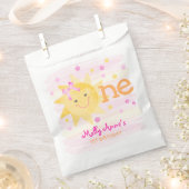 かわいい小さな太陽の光1st誕生日 フェイバーバッグ (クリップ留めされた状態)