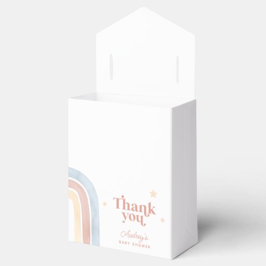 かわいい小さな太陽&レインボーボホベイビーシャワー フェイバーボックス (オープン)