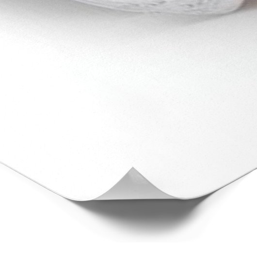 かわいい小さな女の子と青い目と花in海 ポスター (角)