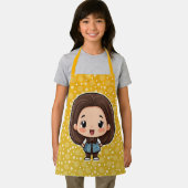 かわいい小さな女の子エプロン エプロン (インサイチュ)