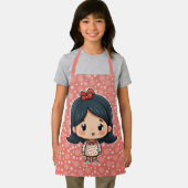 かわいい小さな女の子エプロン エプロン (インサイチュ)