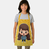 かわいい小さな女の子エプロン エプロン (インサイチュ)
