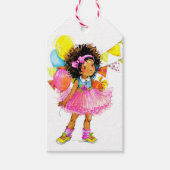 かわいい小さな女の子ギフトラベル ギフトタグ (正面)