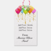 かわいい小さな女の子ギフトラベル ギフトタグ (裏面)