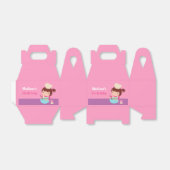 かわいい小さな女の子ベーキングシェフバースデーパーティー フェイバーボックス (折り畳みなし)