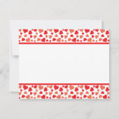 かわいい小さな女の子ホールディングセントバレンタインハートカード ノートカード (裏面)