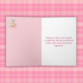 かわいい小さな女の子ポニーと – ホースイースター シーズンカード