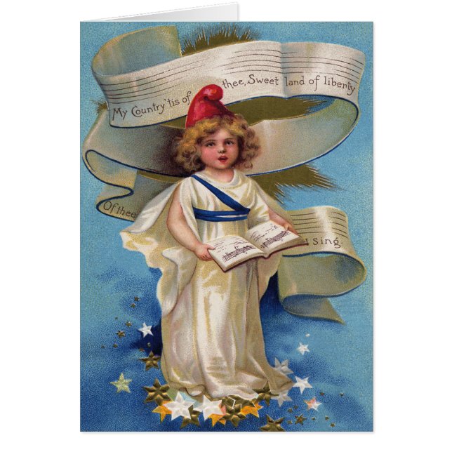 かわいい小さな女の子レディーリバティ (正面)