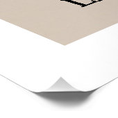 かわいい小さな女の子恐竜 – かわいいディノデザイン ポスター (コーナー)