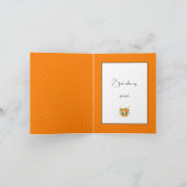 かわいい小さな女の子 シーズンカード (内部)