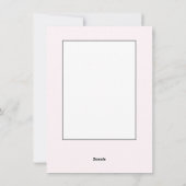 かわいい小さな女の子（花） シーズンカード (裏面)