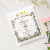 かわいい小さな女性のカーボーイウェスタンウォーターカラーベビーシャワー フェイバーバッグ (封をした状態)