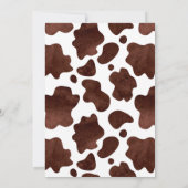 かわいい小さな女性のカーボーイサドルアップ誕生日招待状 招待状 (裏面)