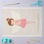 かわいい小さな妖精の天使のデコパージュ 薄葉紙 (クラフト)