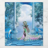 かわいい小さな妖精 ワインラベル (シングルラベル)