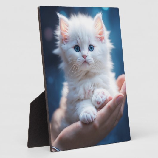 かわいい小さな子猫のデザインフレーマー フォトプラーク (側面)