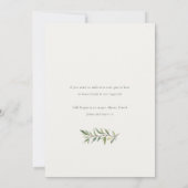 かわいい小さな子豚の葉バタフライ子供の誕生日 招待状 (裏面)